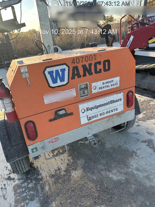 2024 Wanco WLTT-4MM4K Diesel, Deep Sea Controller, Shore Power Plug, Auto Start, (4) 350W LED Floodlights, 4kW Generator, 60 Gal Fuel Tank, 2" Ball, T3