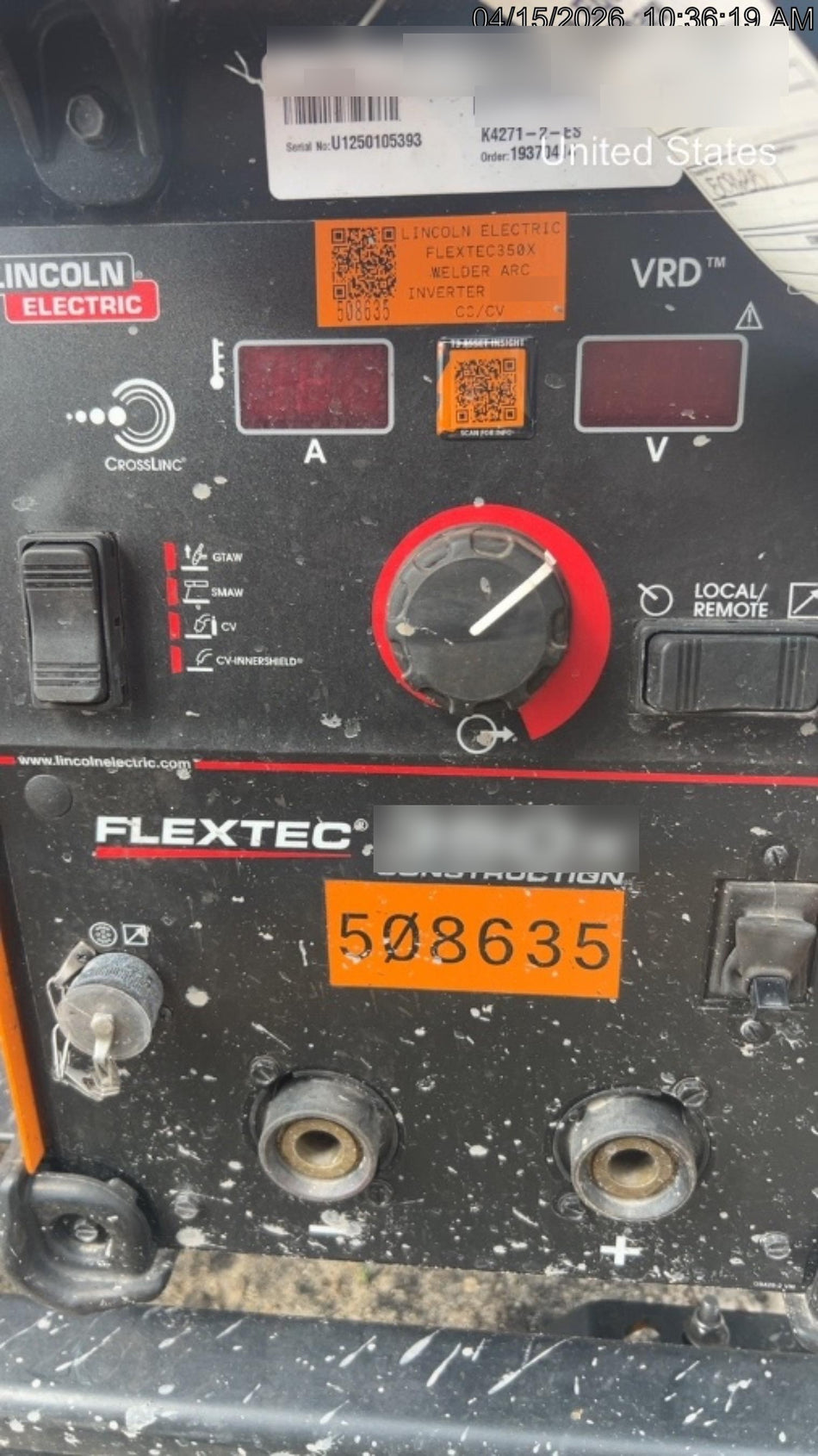 2025 LINCOLN ELECTRIC FLEXTEC 350X