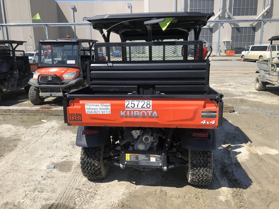 2019 Kubota RTV-X1140 4wd Utility Cart, LED Strobe, Windshield Tempered Glass, Pastic Canopy, Wire Harness Kit, Backup Alarm