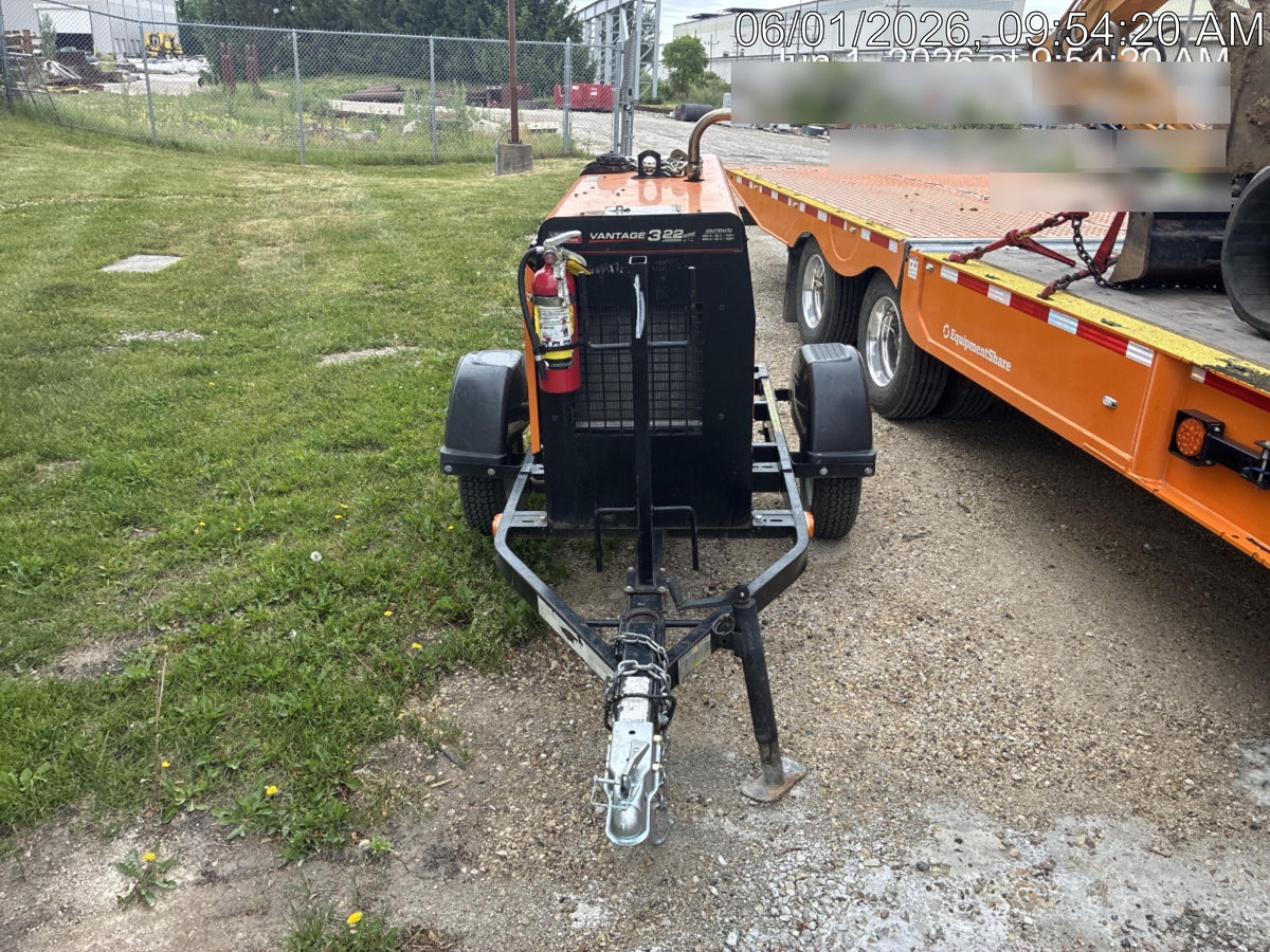 2021 Lincoln Electric Vantage 322 Vantage 322 Ready Pak 3 w/ Decals, ORANGE (includes trailer, cable rack, fender light kit) NO Telematics