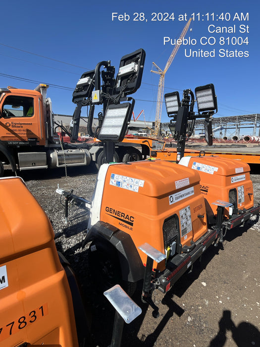 2023 Generac MLT2 Diesel, Flex Switch 120V Input, Powerzone Controller, 
(4) 320W LED Lights, 4kW Generator, 39.9 Gal Fuel Tank, 2" Ball, T3