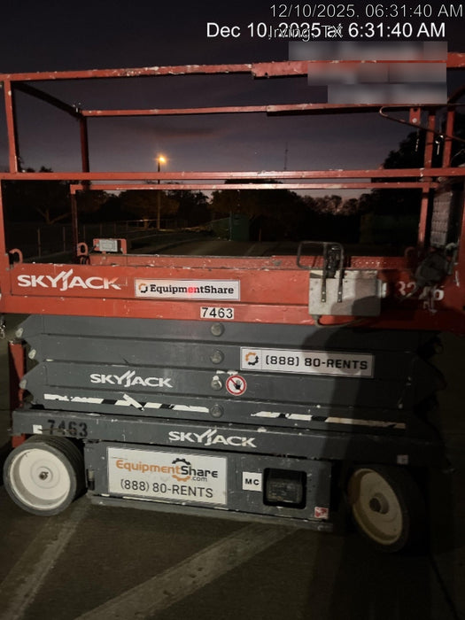 2018 Skyjack SJIII-3226 Skyjack SJIII3226 Scissor Lift w/Trojan Batteries