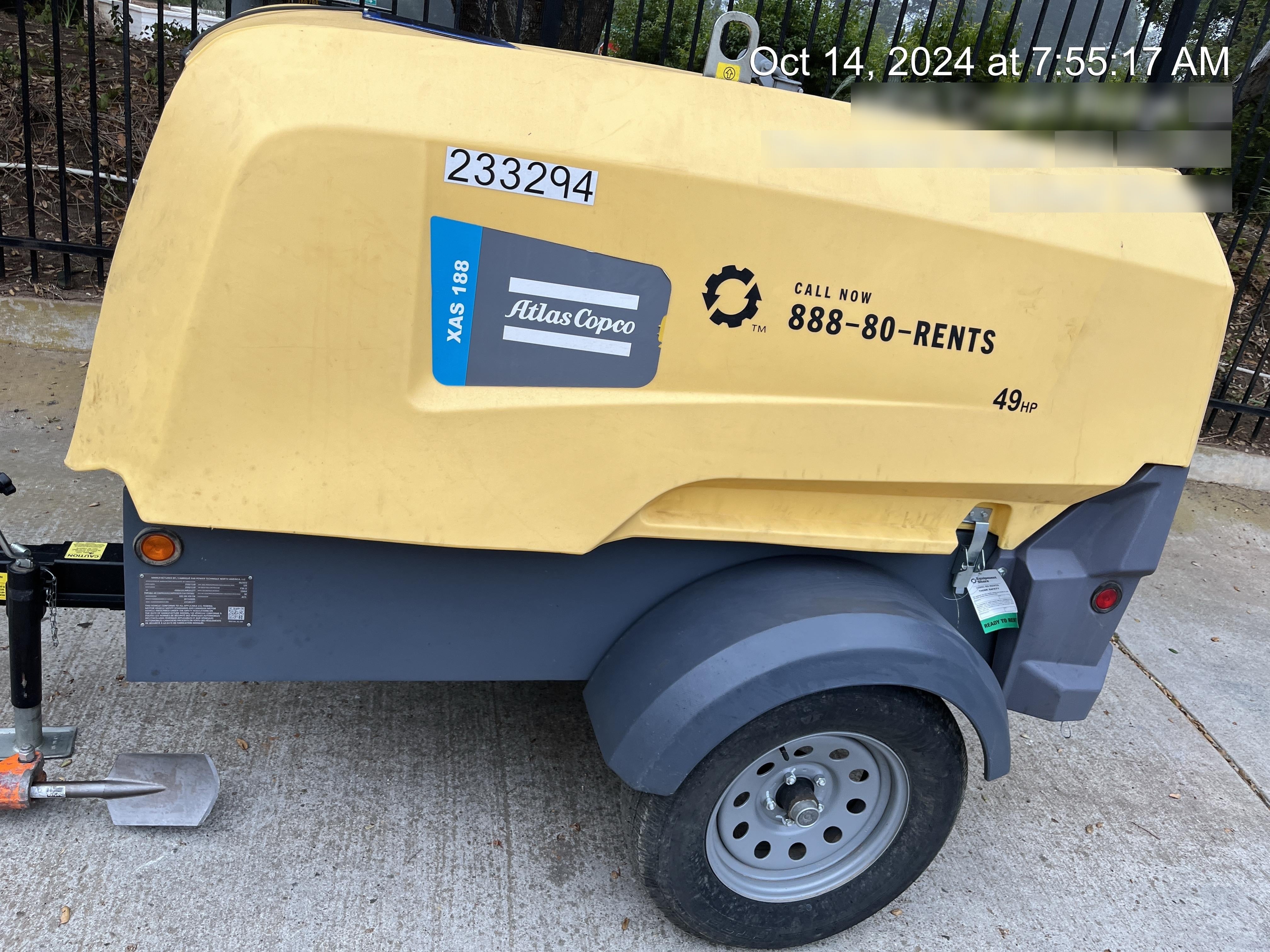 2022 ATLAS COPCO XAS188 CWK