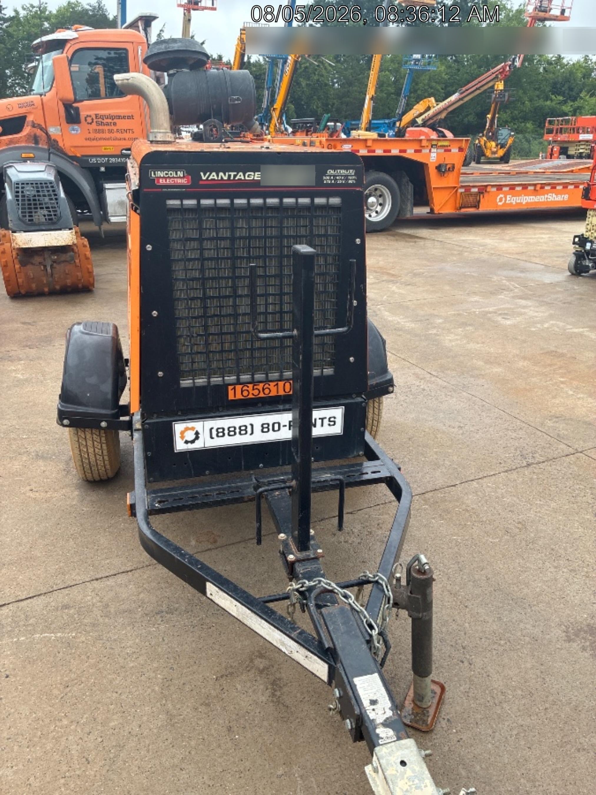 2021 Lincoln Electric Vantage 549X Ready Pak 3, ORANGE (includes trailer, cable rack, fender light kit)