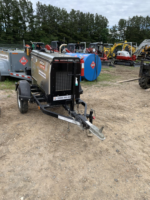2019 Lincoln Electric Vantage 322 Ready-Pak 3, Two Wheel Trailer, Fender and Light Kit, Cable Rack