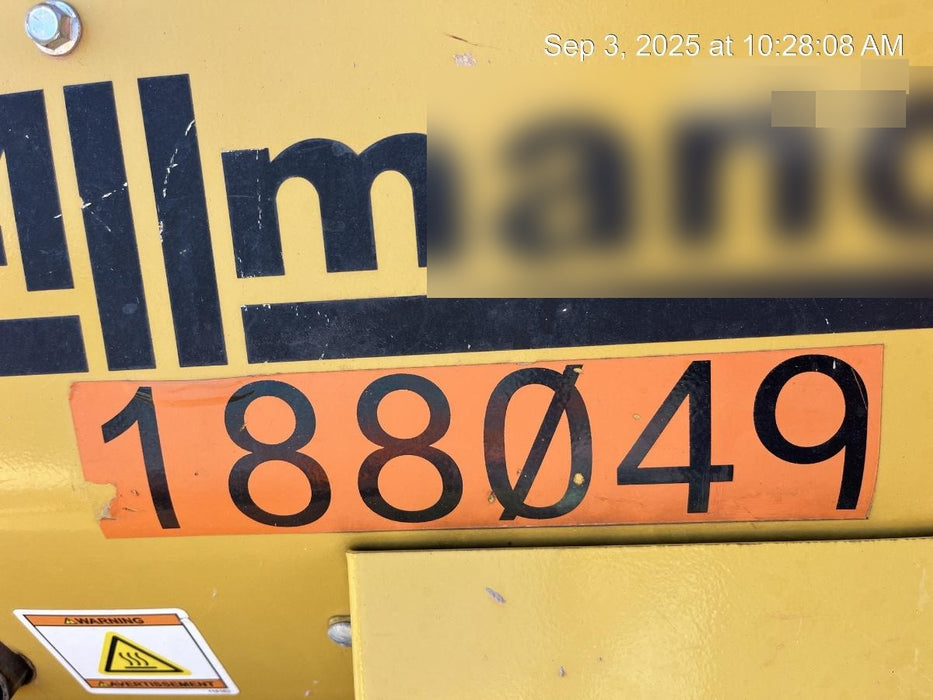 Allmand NLV3GR (4) LED Light Fixture 350W, 23' Vertical Mast, 3kW Prime, Towable, Deep Sea L401, Leveling Jacks, Yanmar T4F 5.8hp