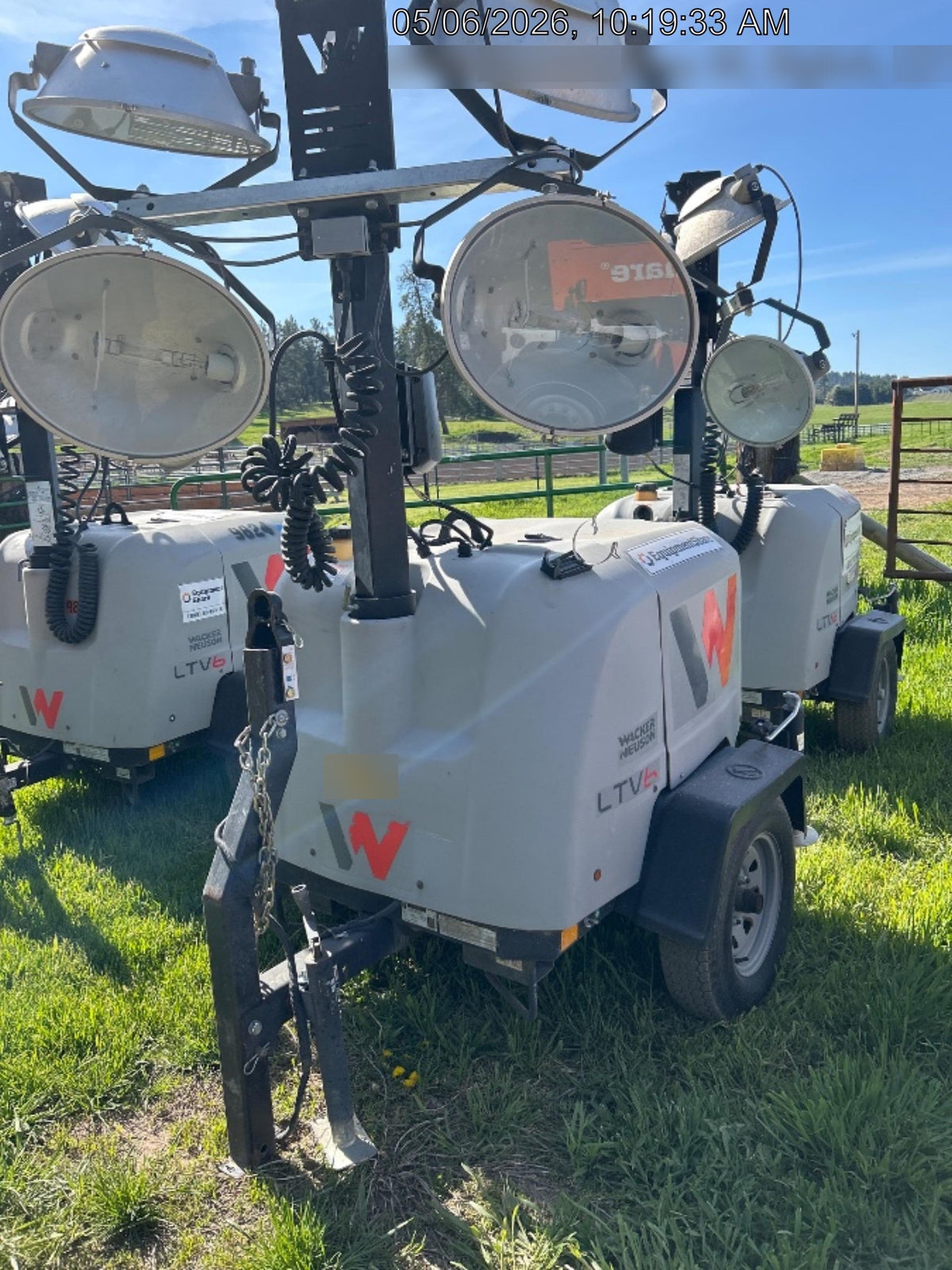 Wacker Neuson LTV6K-MH Power mast, 1100W MH, Fuel Sensors, Wiring Harness