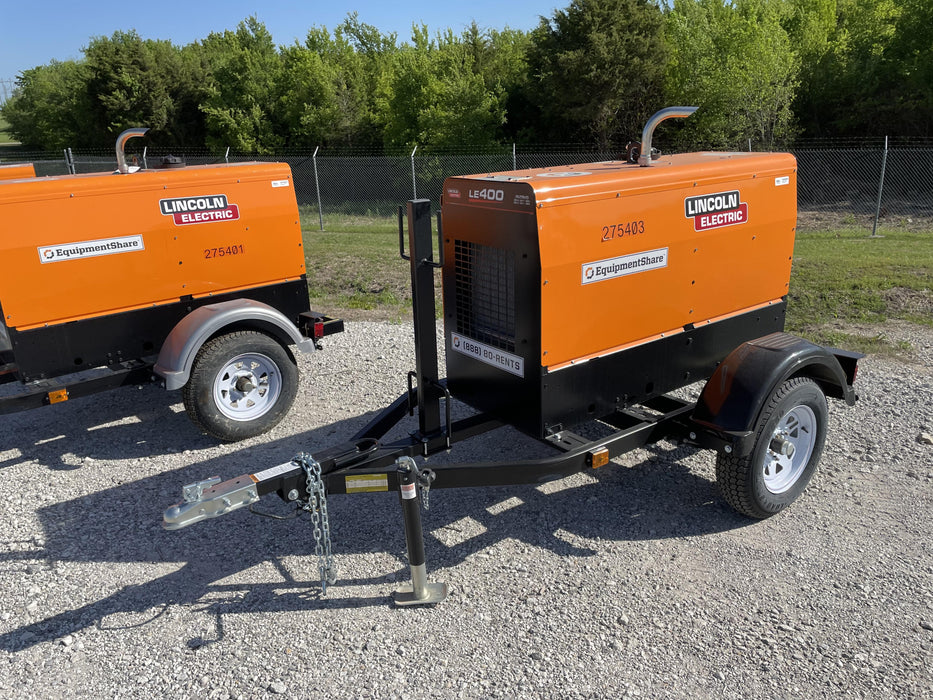 2022 Lincoln Electric LE400 Kubota V1505, Trlr, Cable Rack, Light Kit, ES Decals, T3