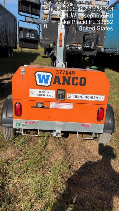 2023 Wanco WLTT-4MM4K Diesel, Deep Sea Controller, Shore Power Plug, Auto Start, (4) 350W LED Floodlights, 4kW Generator, 60 Gal Fuel Tank, 2" Ball, T3