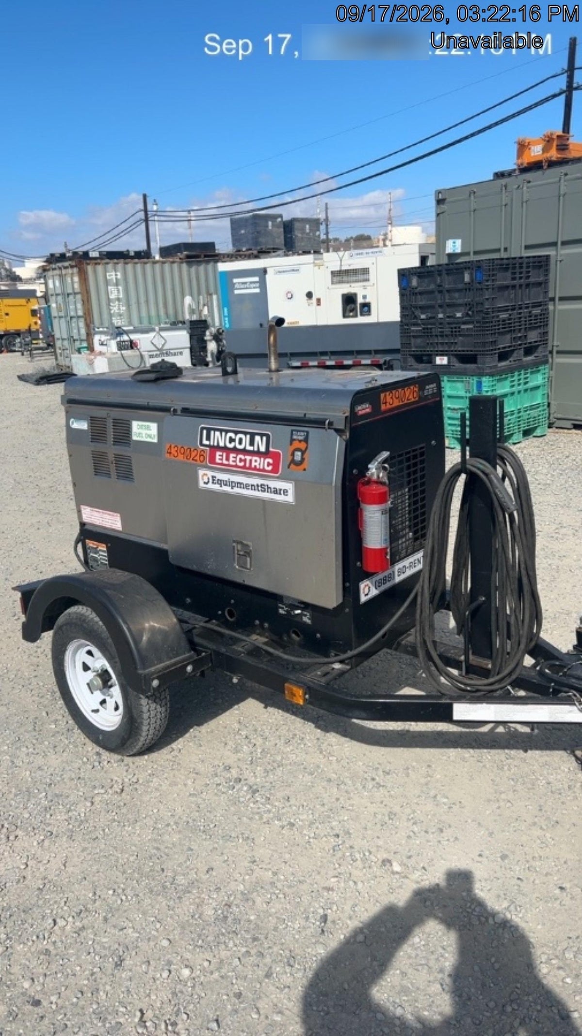 2024 Lincoln Electric LE400 Kubota V1505, Trlr, Cable Rack, Light Kit, ES Decals, T3