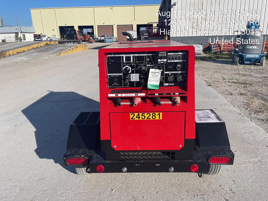 2022 Shindaiwa DGW400MDL Kubota D902 Engine, 23 HP, Dual Op Welder, Wire, Arc, Droop Stick, Tig, and CC Stick Functionality, Simulphase, 3 Phase and 1 Phase Gen Output, Single Axle NB Trlr, Slr Trckl Chrg 12V 12W, Fire Ext