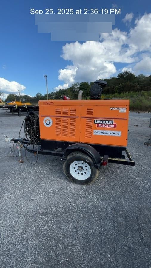 2021 Lincoln Electric Vantage 549X Ready Pak 3, ORANGE (includes trailer, cable rack, fender light kit)