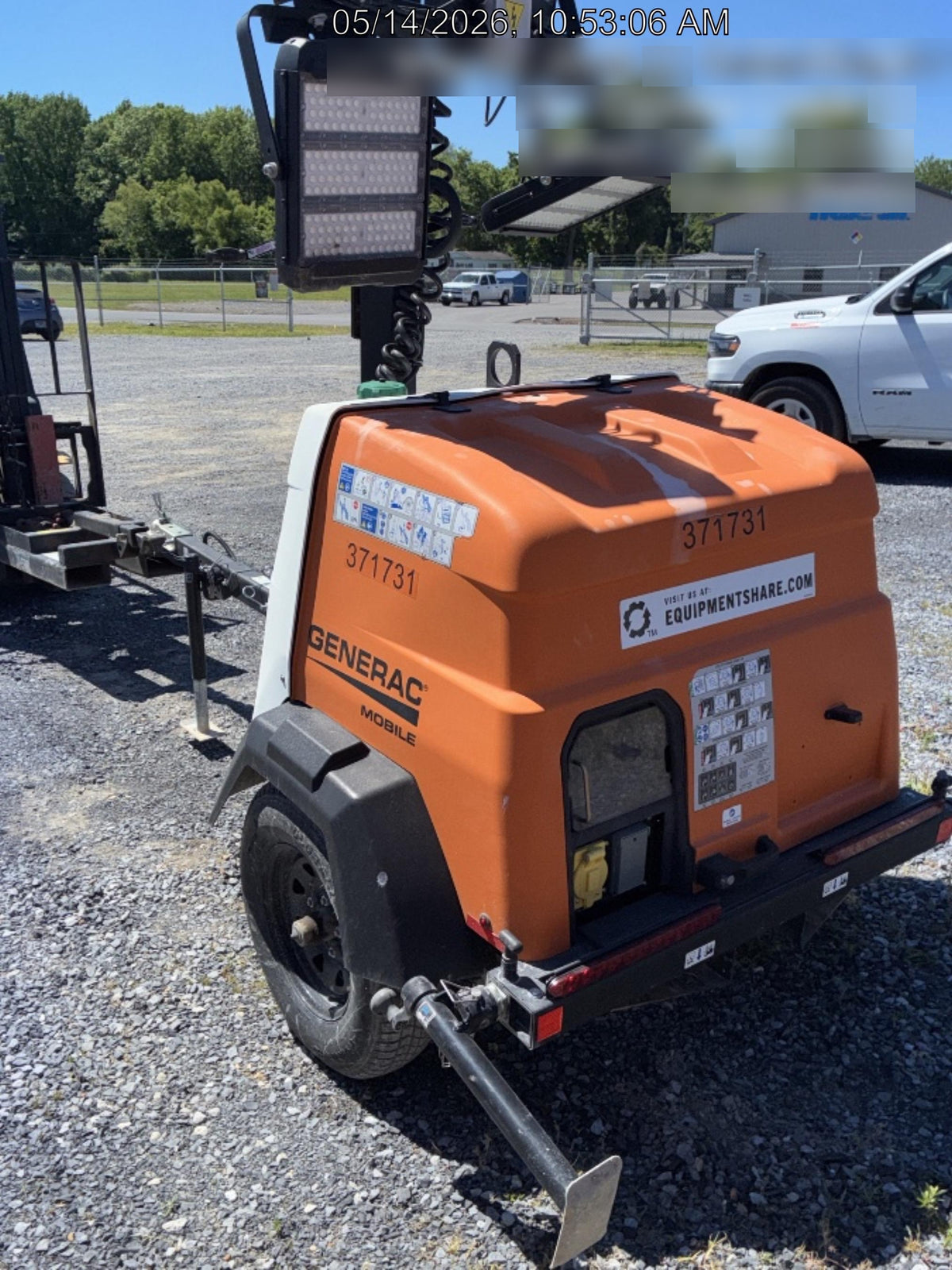 2023 Generac MLT2 Diesel, Flex Switch 120V Input, Powerzone Controller, 
(4) 320W LED Lights, 4kW Generator, 39.9 Gal Fuel Tank, 2" Ball, T3