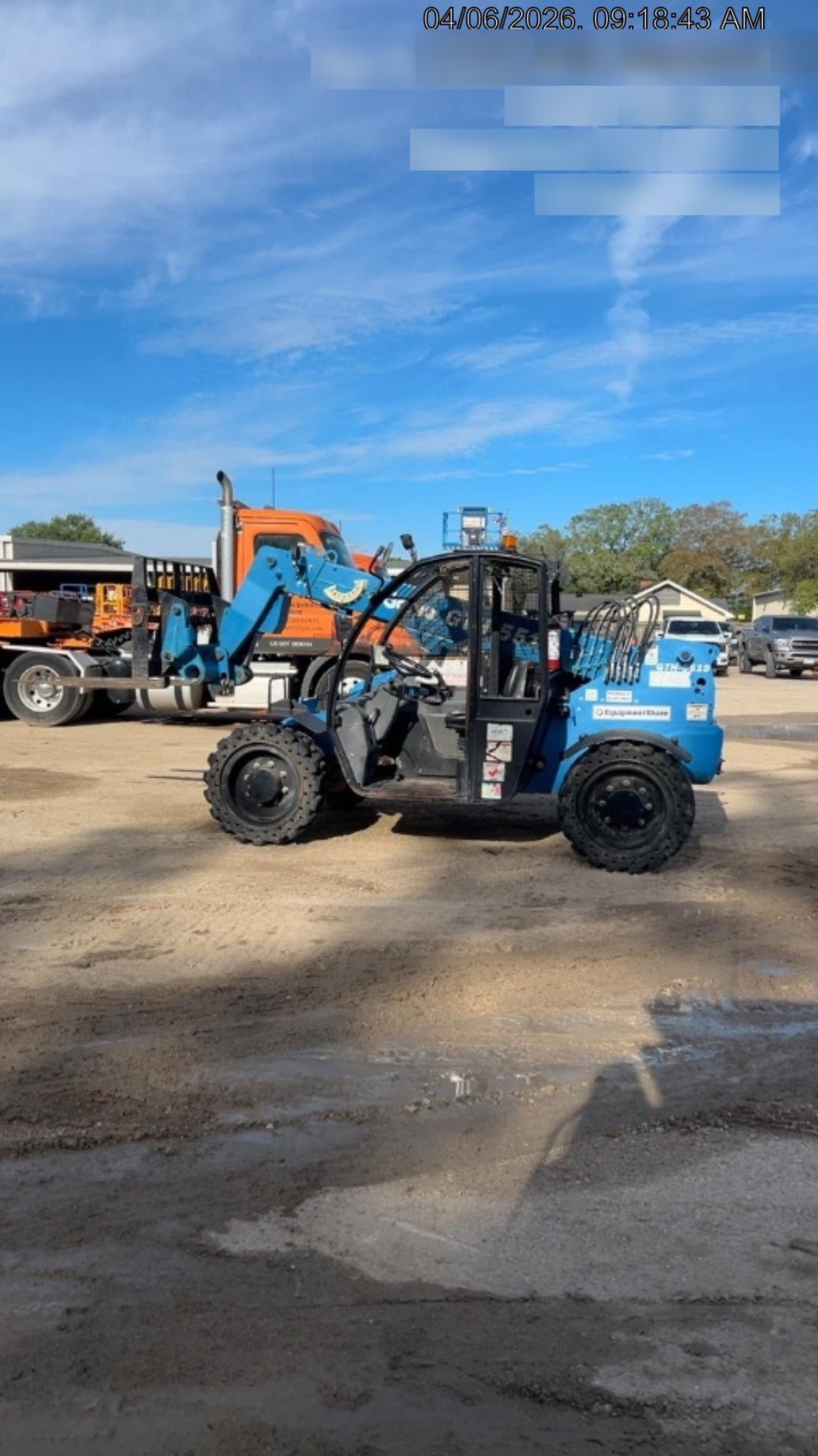 2019 Genie GTH-5519 Canopy, Solid RT Tires, LED Work Lights, Beacon, 48" Carriage, 48" Forks