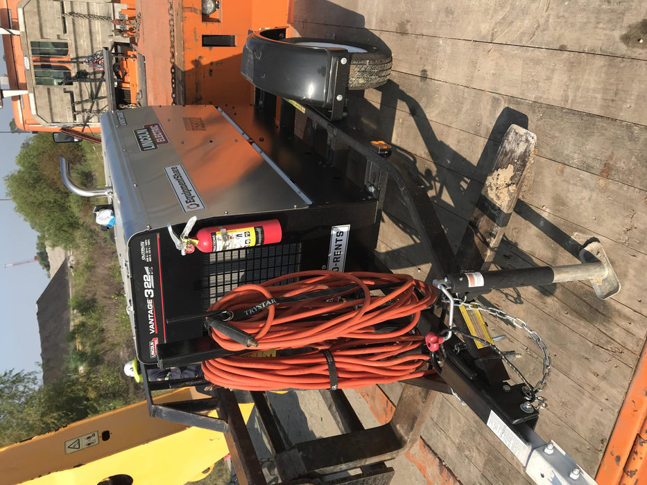 2020 Lincoln Electric Vantage 322 Welder Ready-Pak 3, w/ GPS & Decals (includes trailer, cable rack, fender light kit)