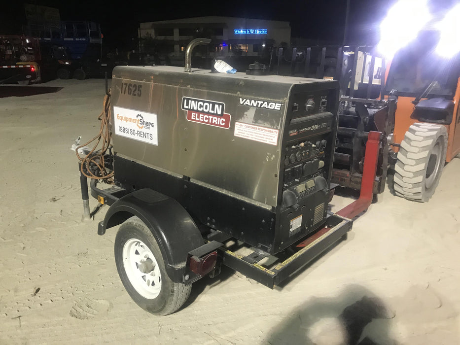 2018 Lincoln Electric Vantage 322 Lincoln Vantage 322 Welder Ready Pak 3 - Vantage 322, Trailer, Fender and light kit, Cable rack