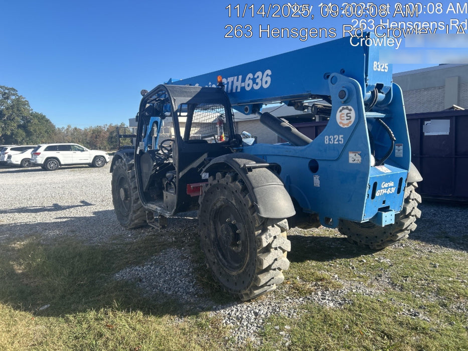 2018 Genie GTH-636 Genie GTH-636 w/Open ROPS, Solid Tires, Work Light/Beacon, 48" Carriage and Forks