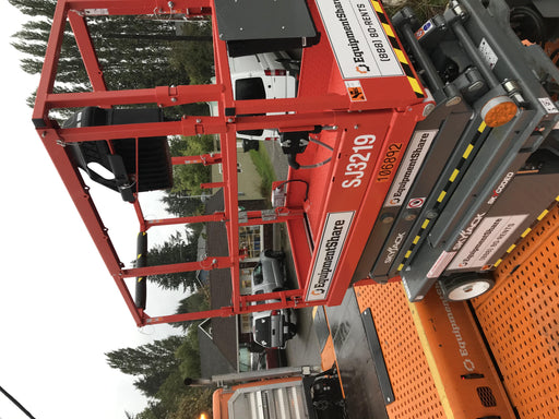 2020 Skyjack SJIII-3219 Solid NM Tires, Half height spring hinged entry gate, Dual Beacons, 800W Inverter