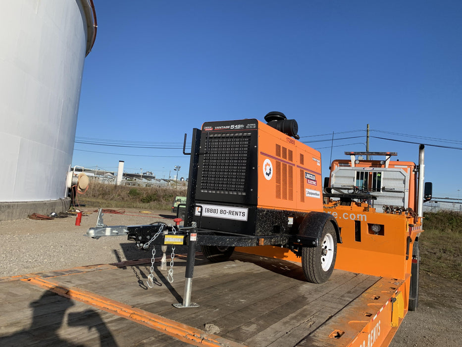2021 Lincoln Electric Vantage 549X Ready Pak 3, ORANGE (includes trailer, cable rack, fender light kit)