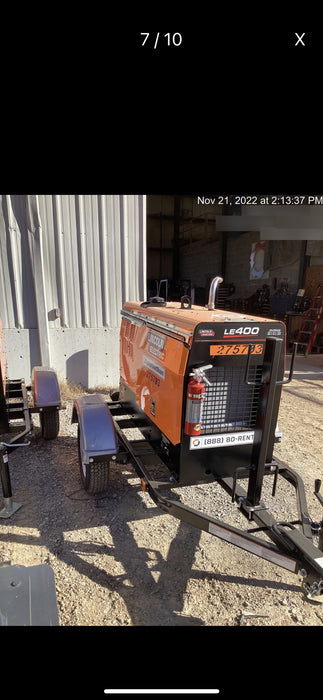 2022 Lincoln Electric LE400 Kubota V1505, Trlr, Cable Rack, Light Kit, ES Decals, T3