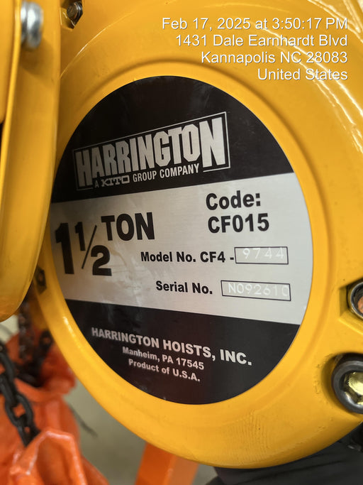 2024 HARRINGTON CF015-20