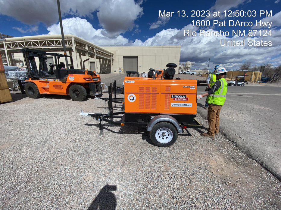 2022 Lincoln Electric Vantage 549X Crosslink Technology, Trailer Mounted, ES Decals, T3