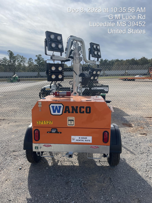 2023 Wanco WLTT-4MM4K Diesel, Deep Sea Controller, Shore Power Plug, Auto Start, (4) 350W LED Floodlights, 4kW Generator, 60 Gal Fuel Tank, 2" Ball, T3