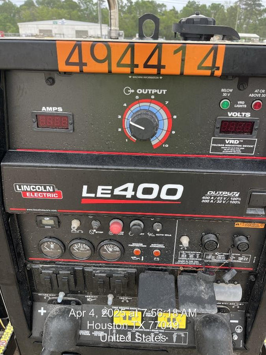 2025 Lincoln Electric LE400 Diesel, Kubota V1505, 22 HP, Trlr, Cable Rack, Light Kit, ES Decals, T3