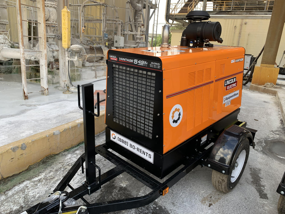 2021 Lincoln Electric Vantage 549X Ready Pak 3, ORANGE (includes trailer, cable rack, fender light kit)