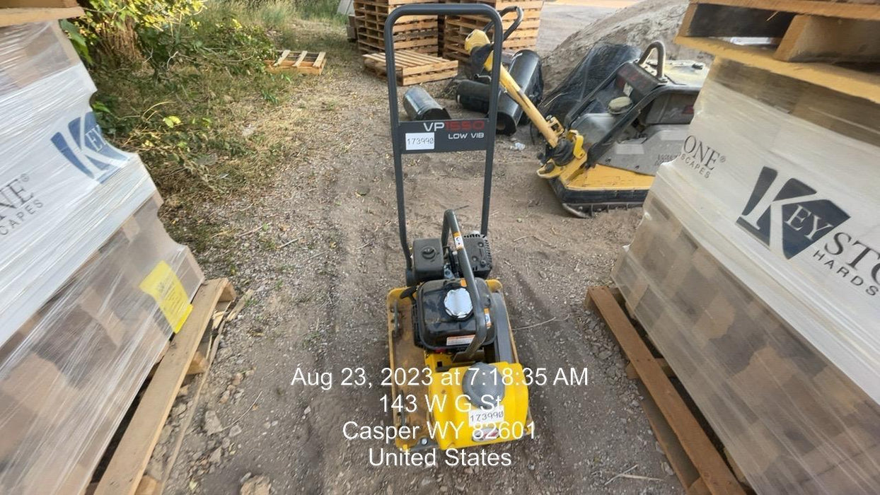 2021 Wacker Neuson VP1550AW Plate Compactor w/ Water Tank