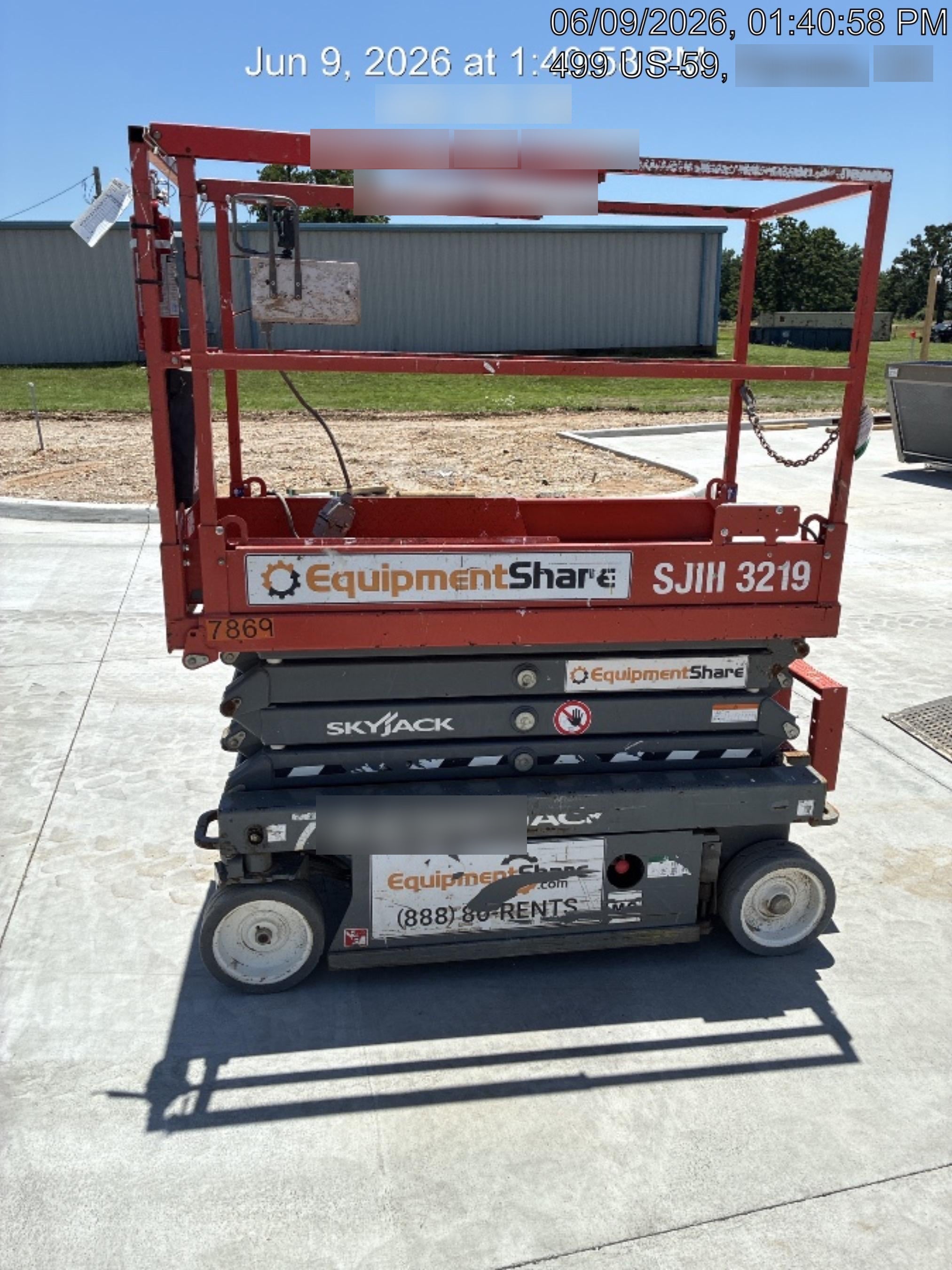 2018 Skyjack SJIII-3219 Skyjack SJIII3219 Scissor Lift w/Trojan Batteries