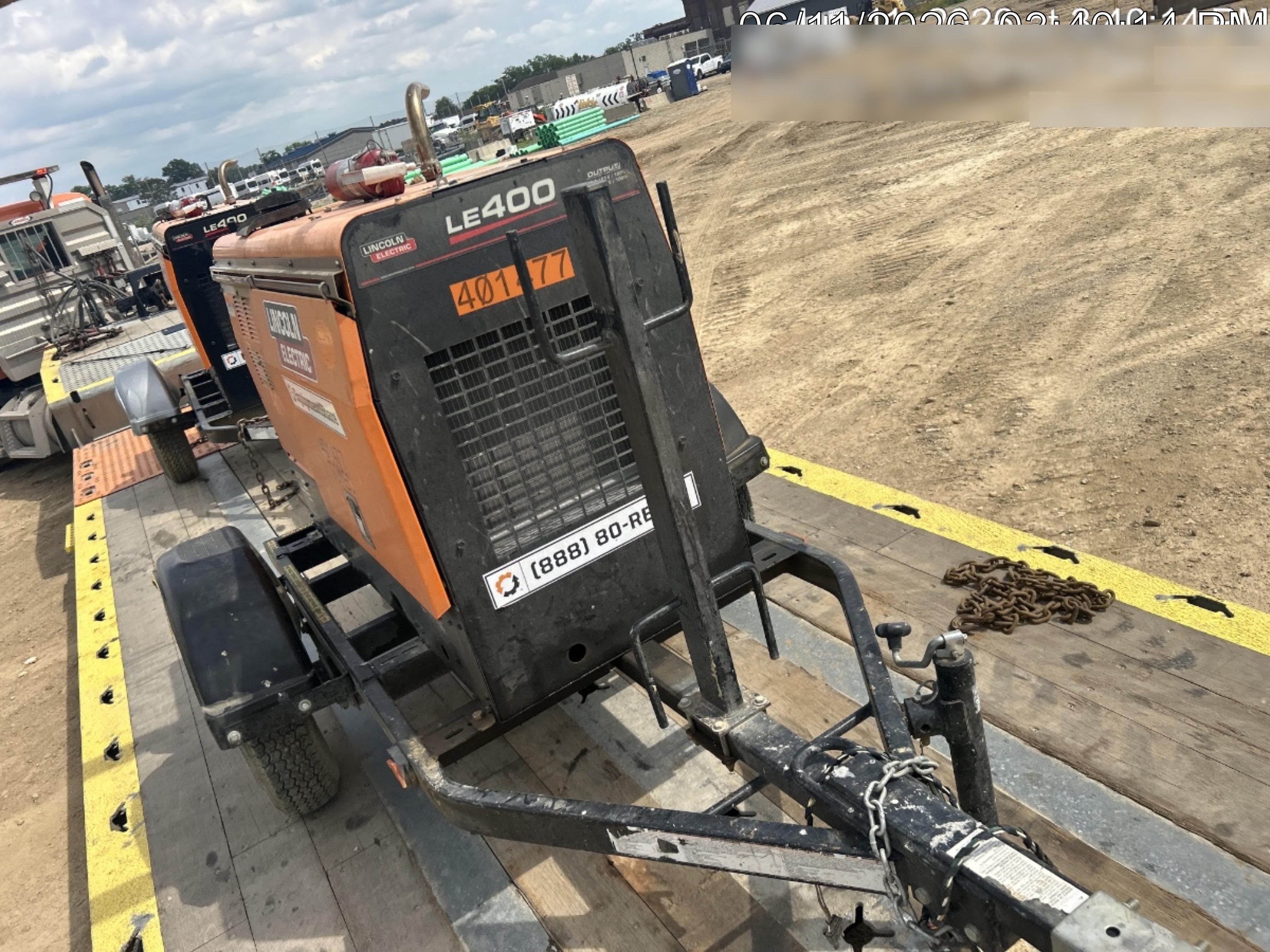 2024 Lincoln Electric LE400 Kubota V1505, Trlr, Cable Rack, Light Kit, ES Decals, T3