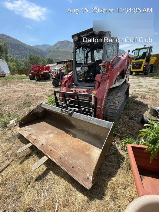 2019 Takeuchi TL12V2C ROPS/FOPS Cab, Heat/AC, Defroster, Rubber Tracks, Back-up Alarm, Front & Rear Working Lights, Auxiliary Hydraulics, Two-Speed Travel, Electronic Monitoring System, Hydraulic Universal Quick Hitch w/80" HD Dirt Bucket with 9 Teeth 24.0 cu.ft. Capacity