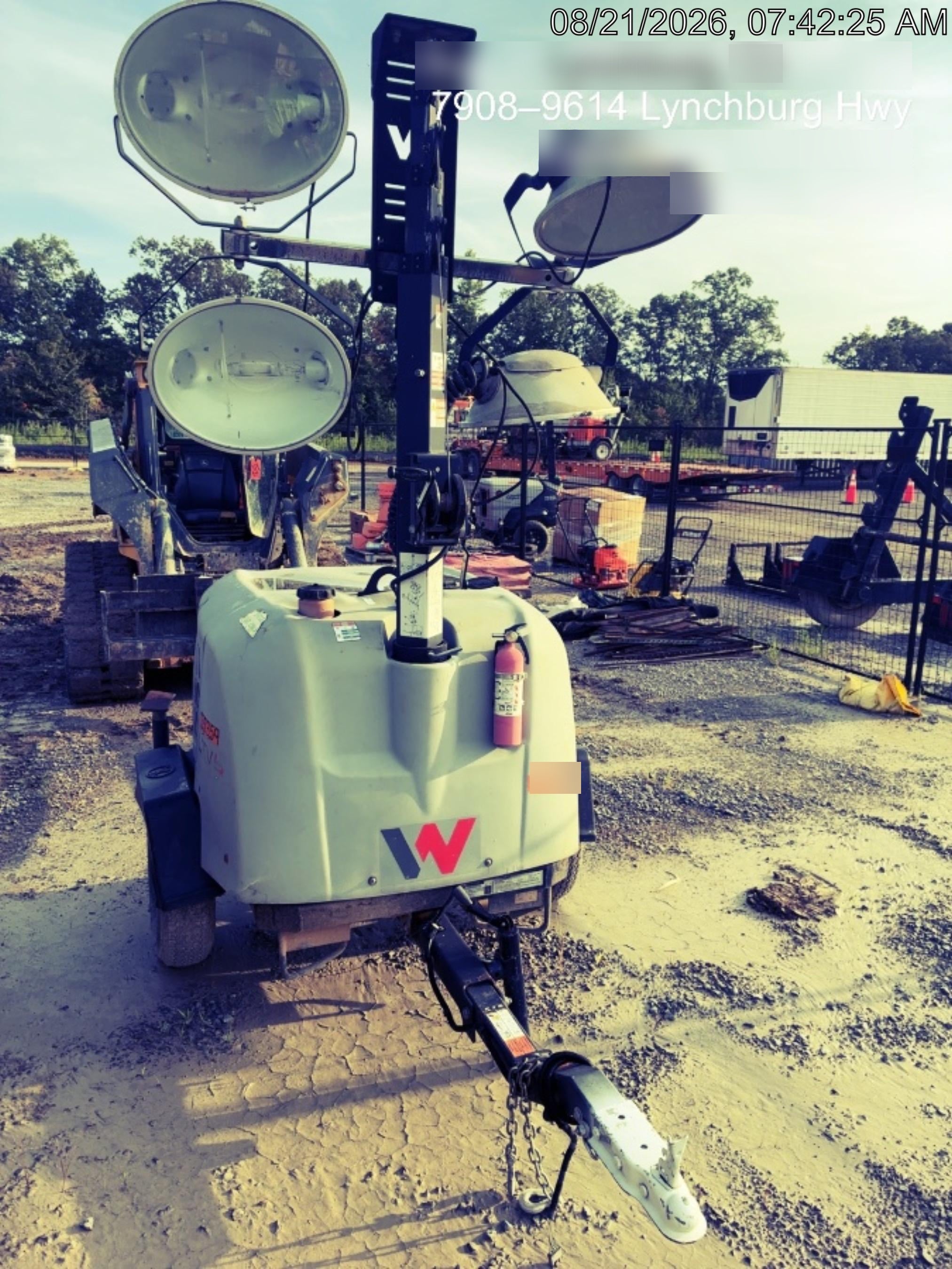 2019 Wacker Neuson LTV6L-MH Wacker Neuson LTV6L Mobile Light Tower w/Fuel Level Sensor Installed