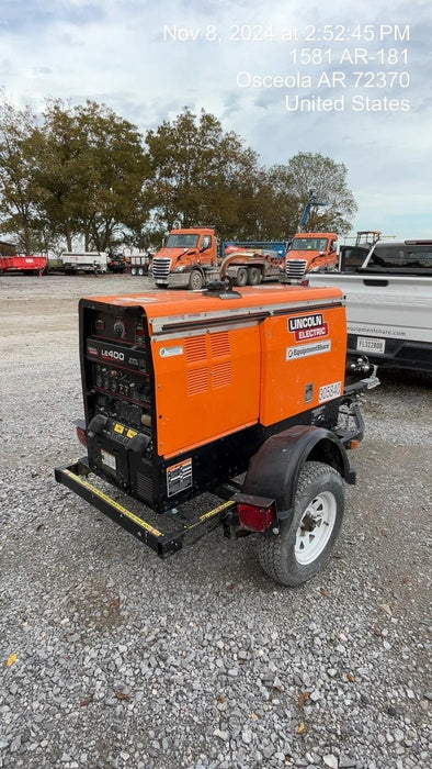 2023 Lincoln Electric LE400 Kubota V1505, Trlr, Cable Rack, Light Kit, ES Decals, T3