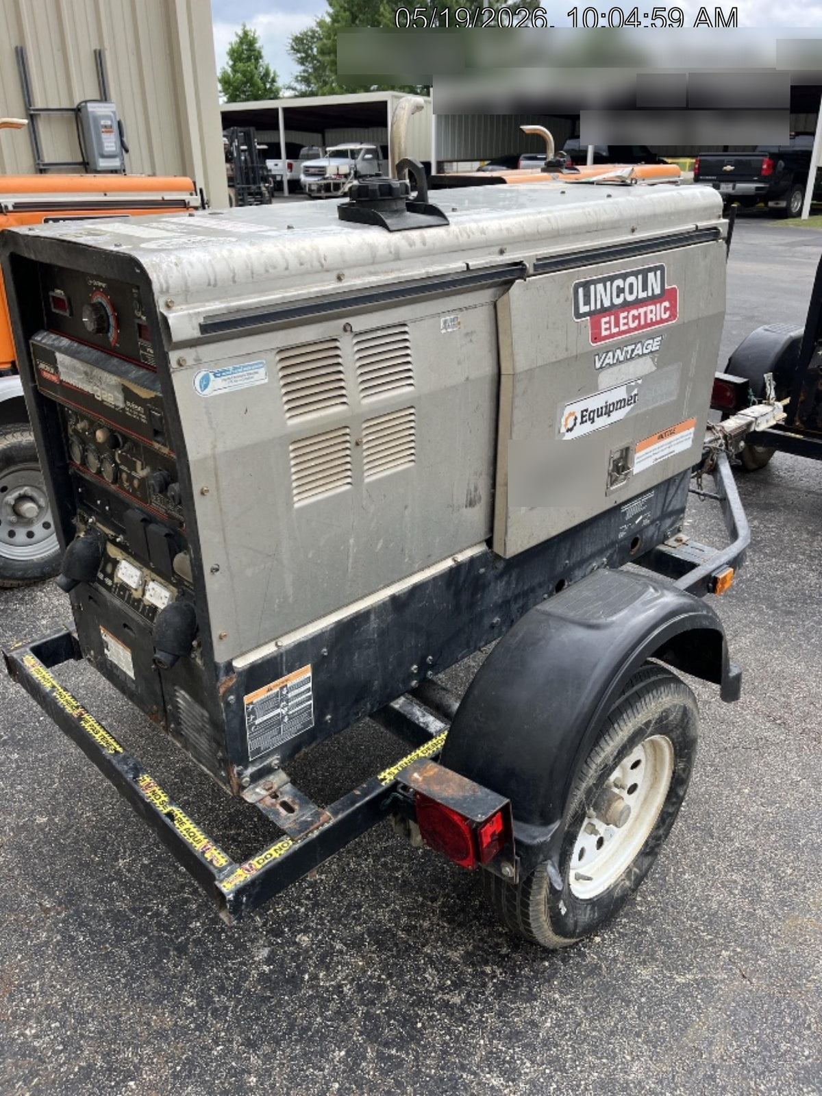 Lincoln Electric Vantage 322 Lincoln Vantage 322 Welder w/Trailer