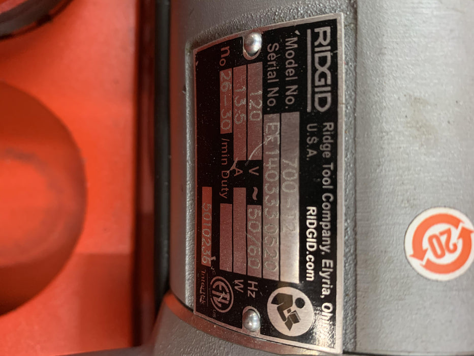 2020 RIDGID 700