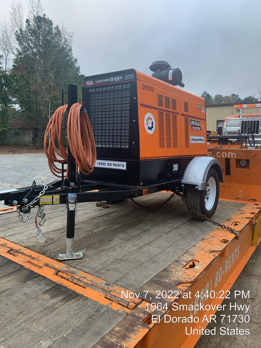 2022 Lincoln Electric Vantage 549X Crosslink Technology, Trailer Mounted, ES Decals, T3