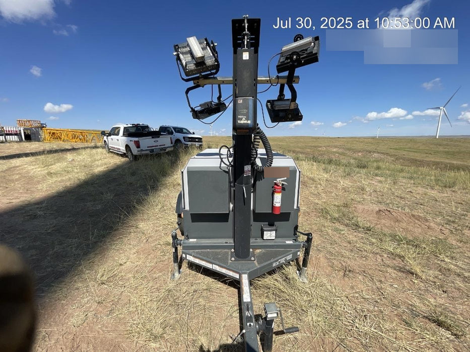 2022 Wacker Neuson LTW20Z1 Isuzu Dsl. Engine, 23' Mast, (4) 300W LED Lights, CWK, Programmable Dawn to Dusk, 360 Deg. Rotation, 57 Gal. Tank, Trailer Mounted