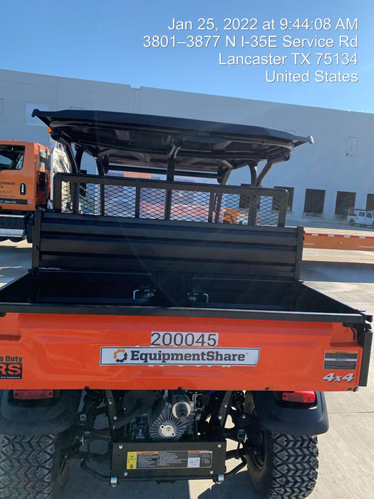 2022 Kubota RTV-X1140W-H Plastic Canopy, Windshield Acrylic Clear, LED Strobe Light, Wire Harness Kit, Back up Alarm