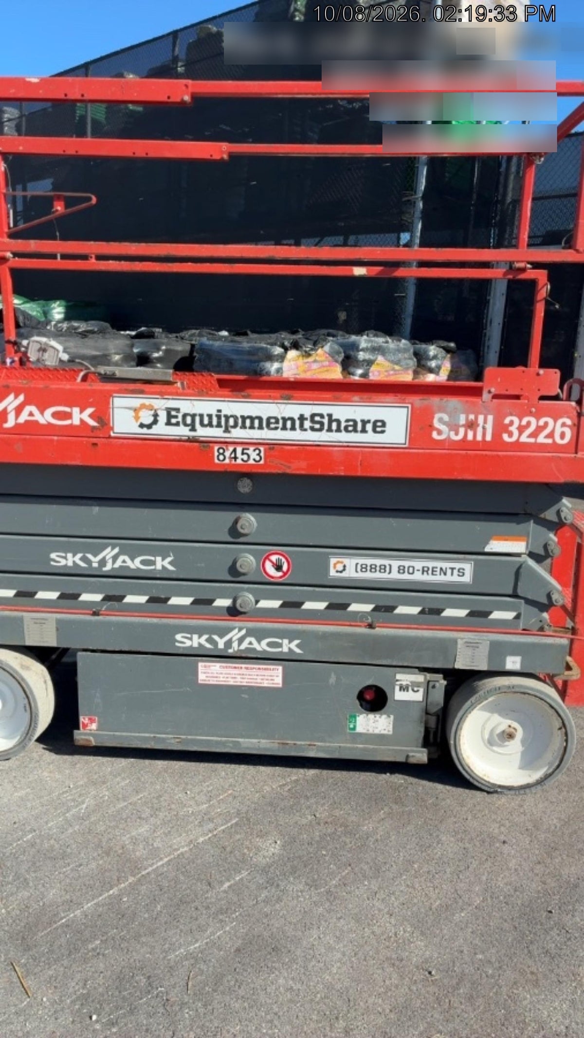2018 Skyjack SJIII-3226 Skyjack SJIII3226 Scissor Lift w/Trojan Batteries