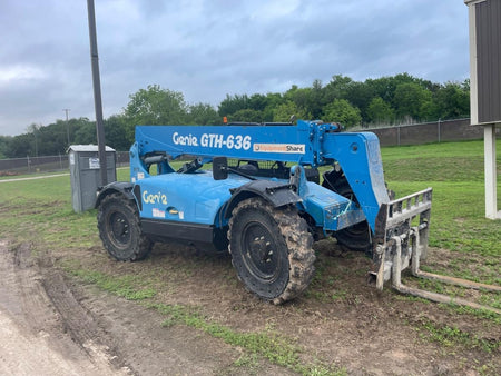 2018 Genie GTH-636 Genie GTH-636 w/Open ROPS, Solid Tires, Work Light/Beacon, 48" Carriage and Forks
