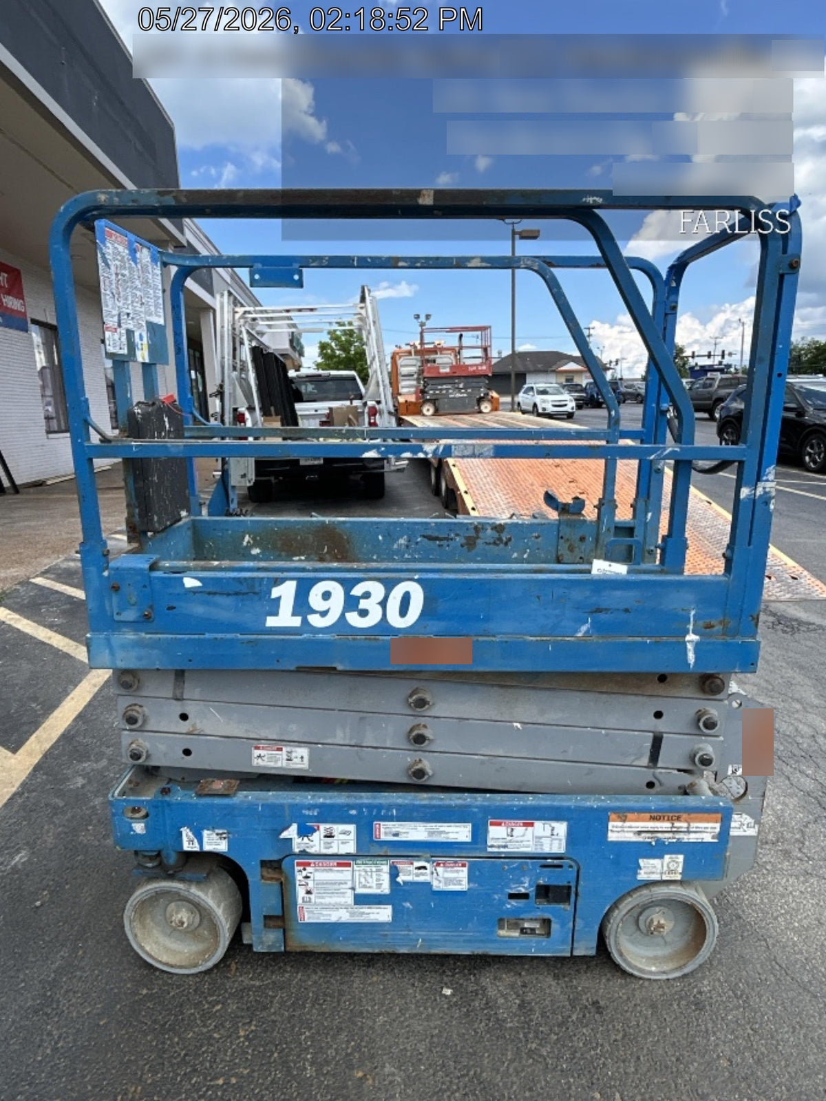 2019 Genie GS-1930 Fixed Rails with Chain Entry