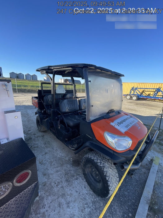 2022 Kubota RTV-X1140W-H Plastic Canopy, Windshield Acrylic Clear, LED Strobe Light, Wire Harness Kit, Back up Alarm