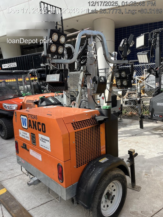 2023 Wanco WLTT-4MM4K Diesel, Deep Sea Controller, Shore Power Plug, Auto Start, (4) 350W LED Floodlights, 4kW Generator, 60 Gal Fuel Tank, 2" Ball, T3