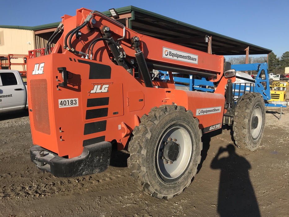 2019 Skytrak 6036 Canopy, Solid Tires, LED Work Lights, Beacon 50" Carriage, 48" Pallet Forks