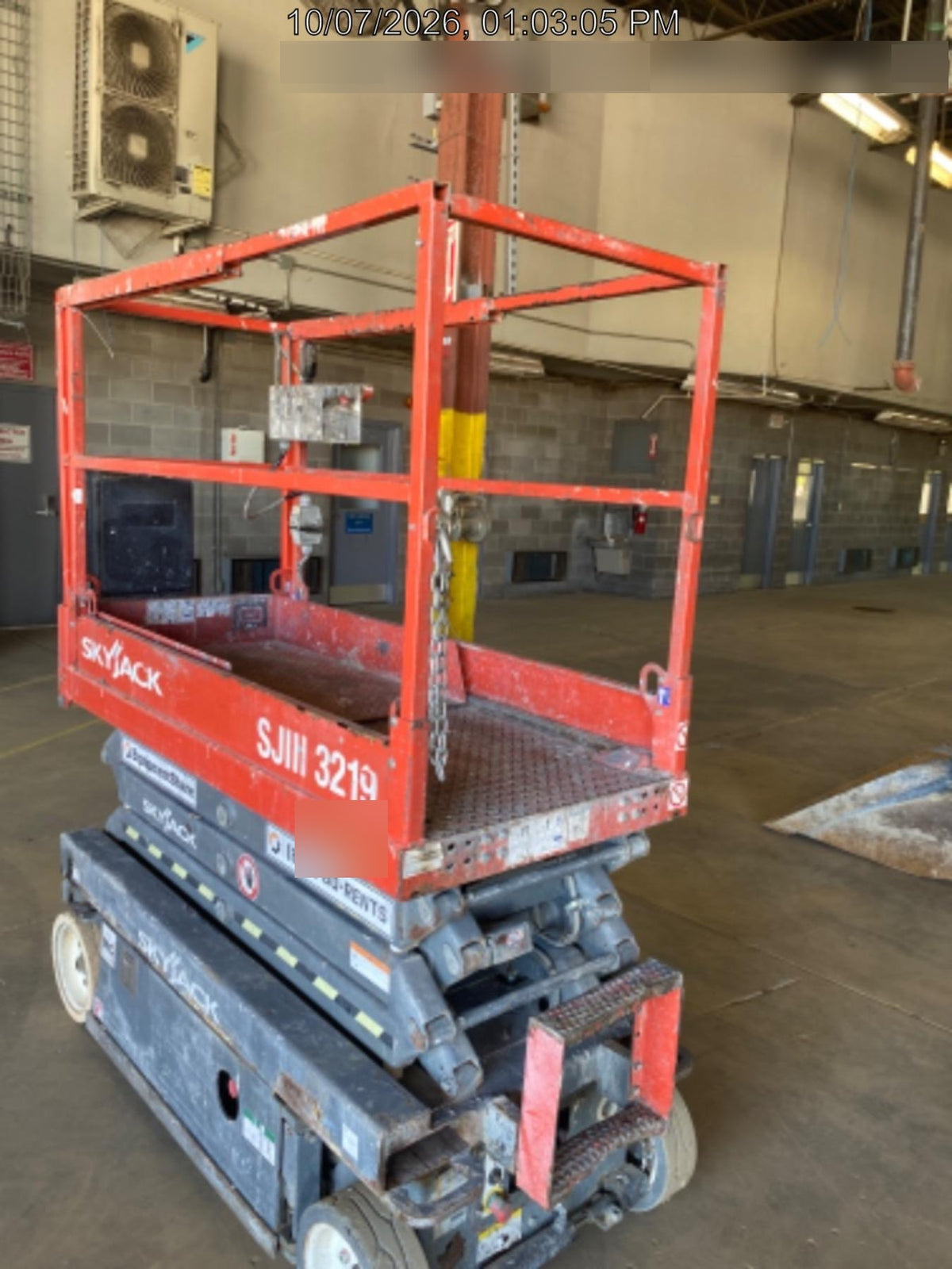 2016 Skyjack SJIII-3219 Standard Rental Specs