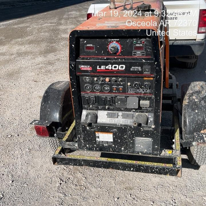 2023 Lincoln Electric LE400 Kubota V1505, Trlr, Cable Rack, Light Kit, ES Decals, T3