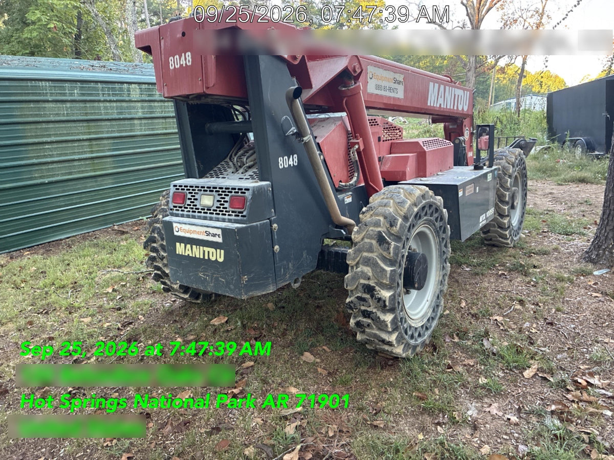 2018 Manitou MTA10055 Manitou MTA 10055 w/Open ROPS, Work Lights/Strobe, Aux Hyd, Solid Tires, Lift Hook, 66" Carriage, 60" Forks