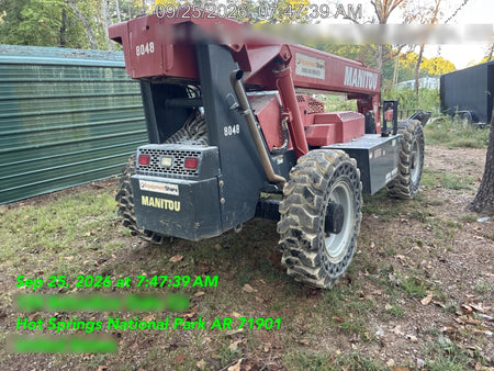 2018 Manitou MTA10055 Manitou MTA 10055 w/Open ROPS, Work Lights/Strobe, Aux Hyd, Solid Tires, Lift Hook, 66" Carriage, 60" Forks